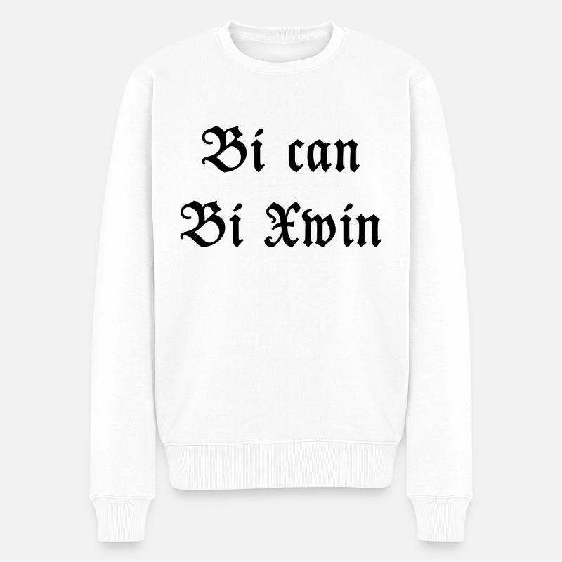 bi can bi xwin - Männer Premium Bio Pullover - Weiß