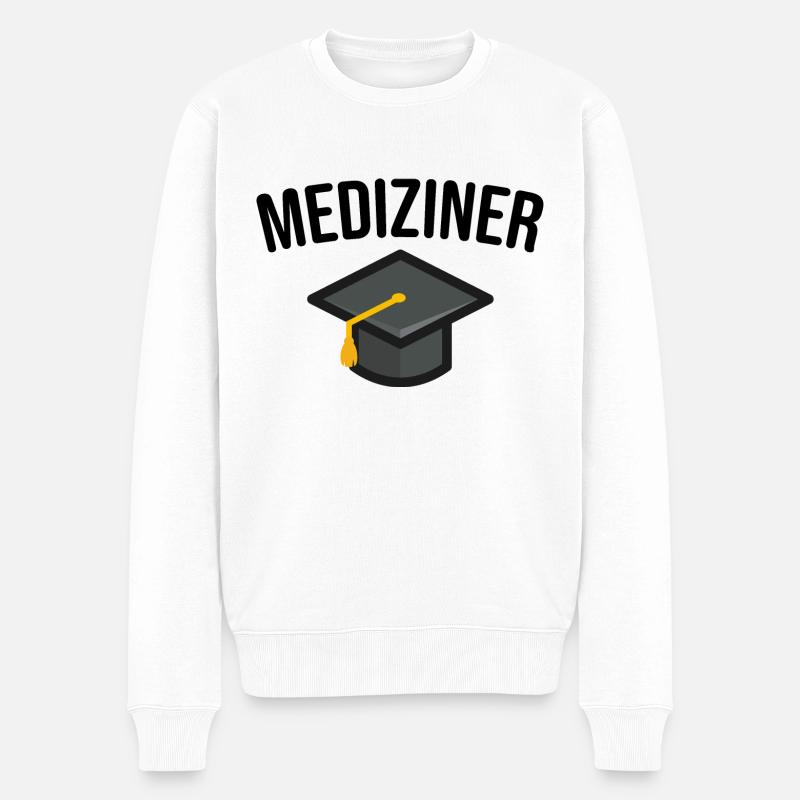 Mediziner Medizin Studium - Männer Premium Bio Pullover - Weiß