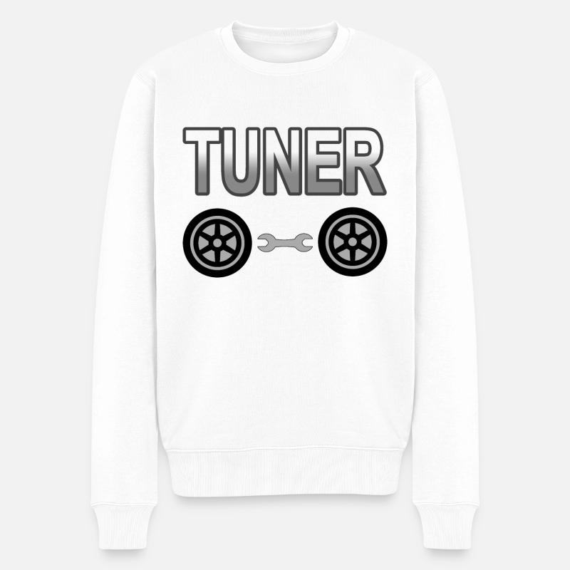 Auto - Männer Premium Bio Pullover - Weiß
