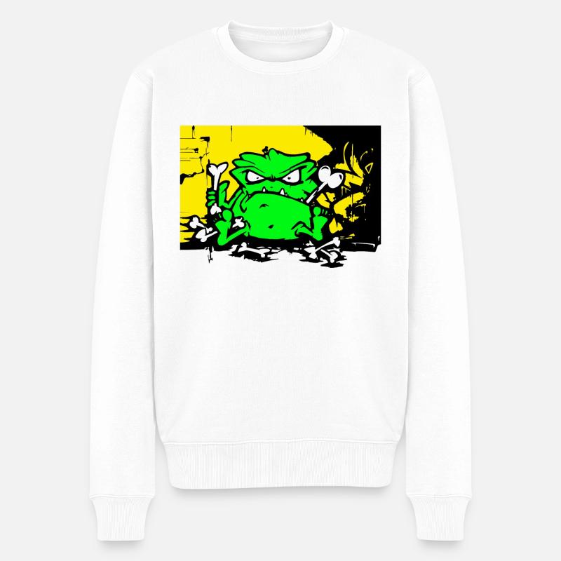 Monstre de rue - Pull Premium bio Homme - blanc