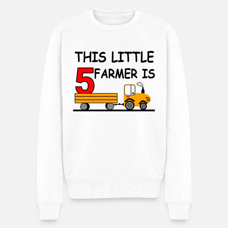 Traktor - Männer Premium Bio Pullover - Weiß