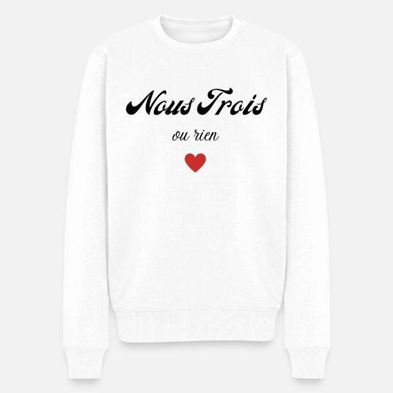 nous trois ou rien - Pull Premium bio Homme - blanc