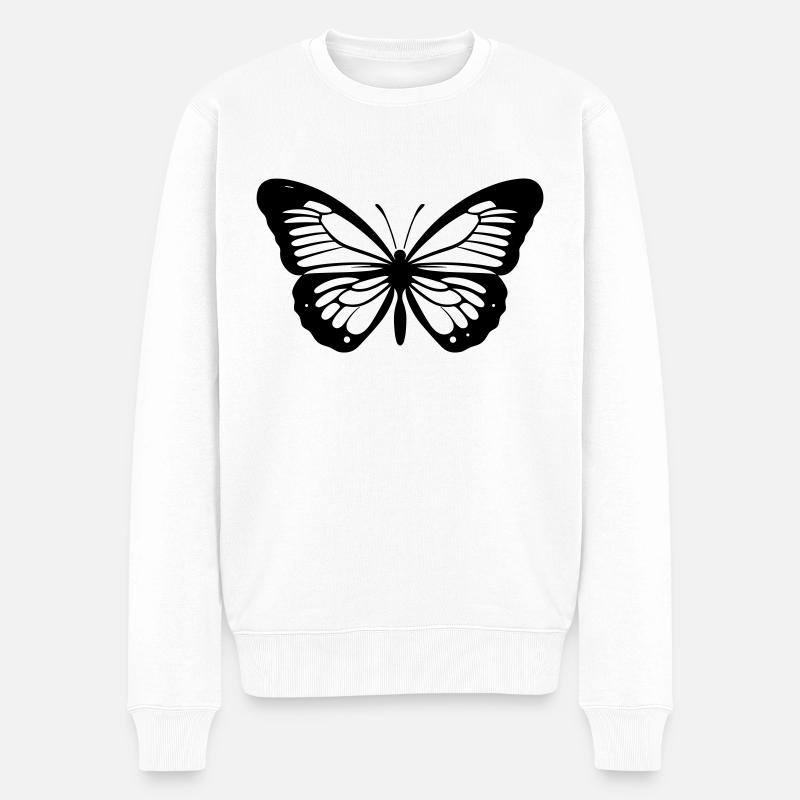 Papillon - Pull Premium bio Homme - blanc
