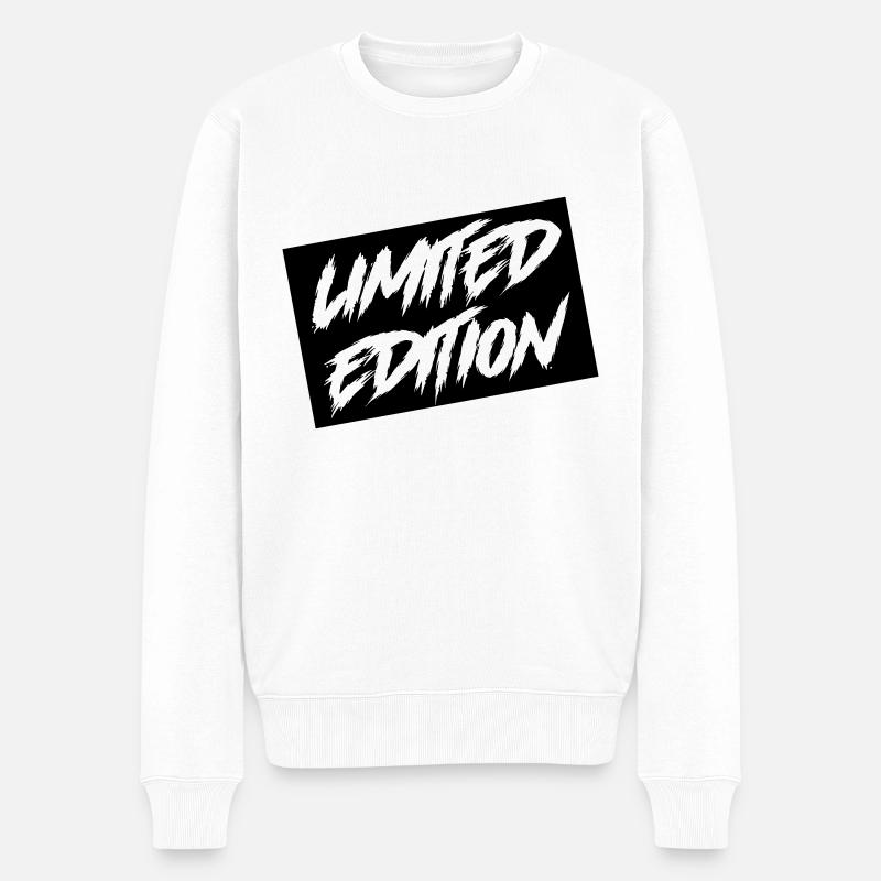 limited edition - Männer Premium Bio Pullover - Weiß