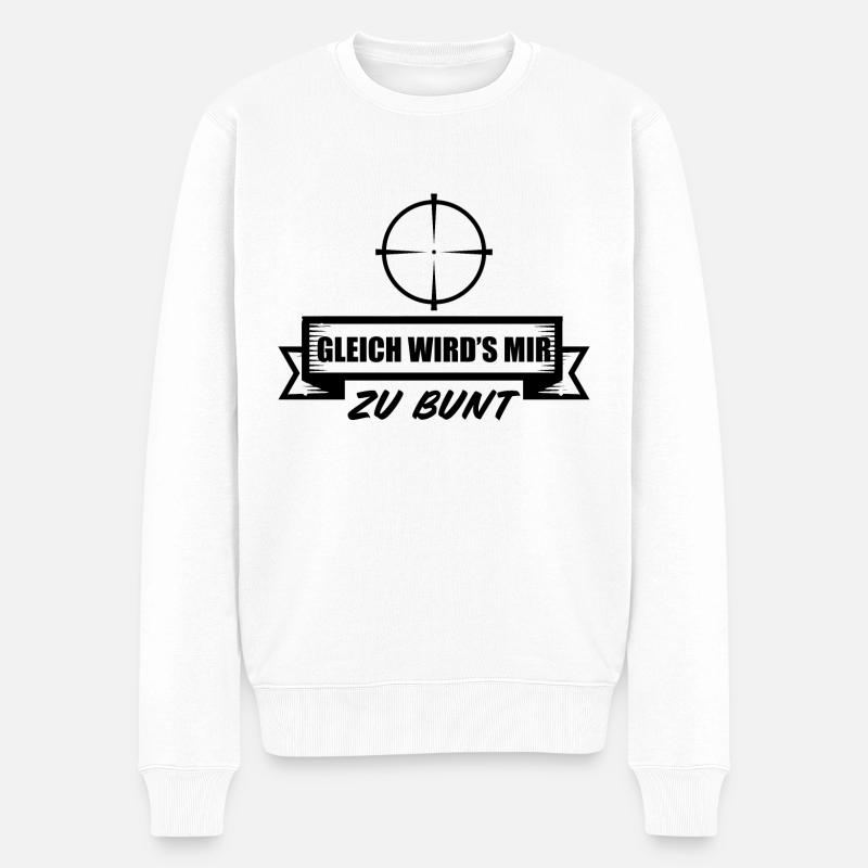 Paintball Airsoft - Männer Premium Bio Pullover - Weiß