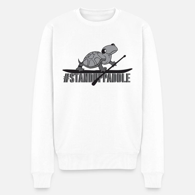 SUP - Männer Premium Bio Pullover - Weiß