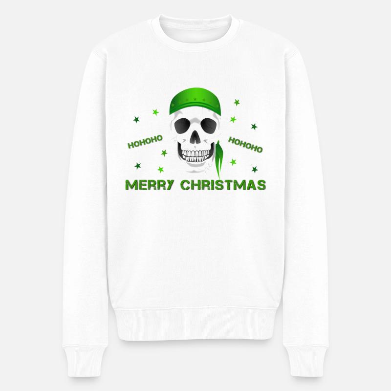 Merry Christmas - Männer Premium Bio Pullover - Weiß