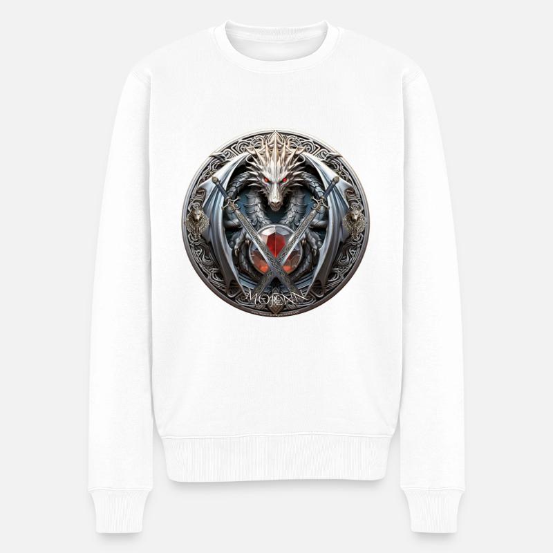 Logo Celtic Mojenn - Pull Premium bio Homme - blanc
