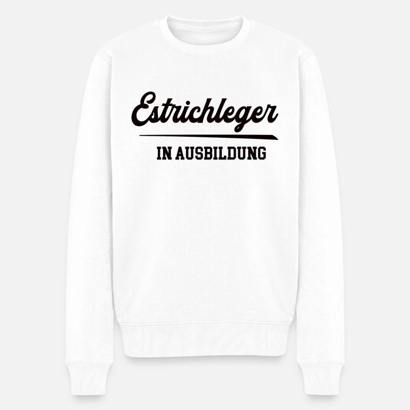 Estrichleger in Ausbildung Estrichlegerausbildung - Männer Premium Bio Pullover - Weiß