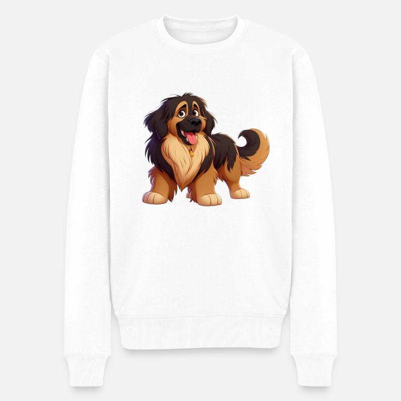 Leonberg 3 - Männer Premium Bio Pullover - Weiß