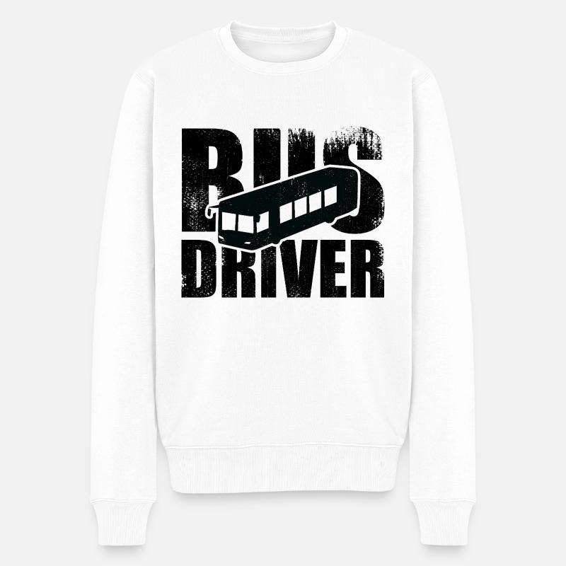 Chauffeur de bus - Pull Premium bio Homme - blanc
