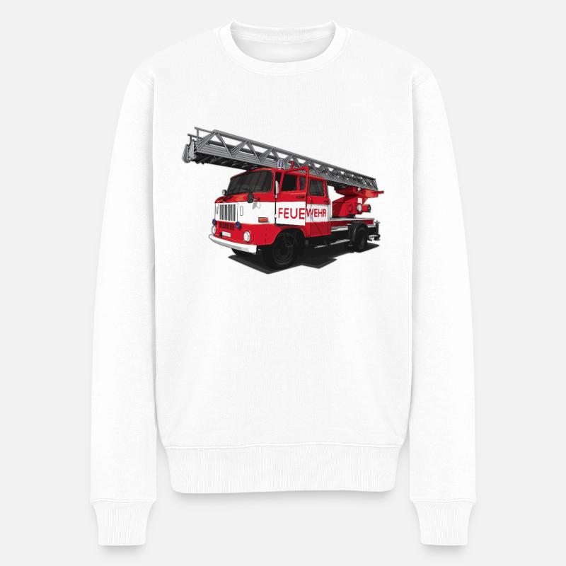 Pompiers // RDA // Illustration - Pull Premium bio Homme - blanc