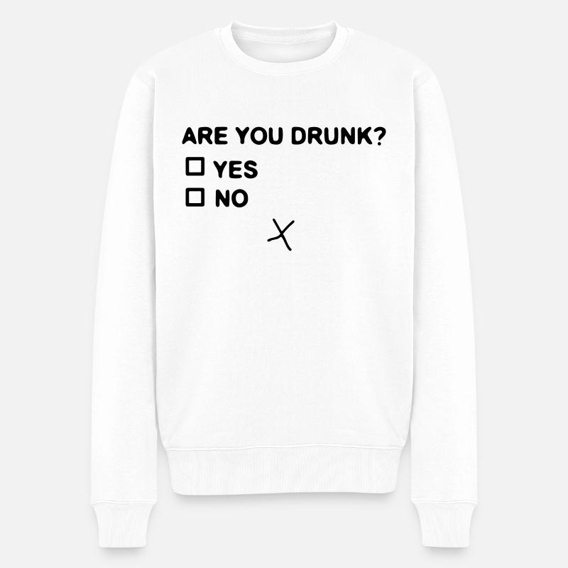 Es-tu ivre ? - Pull Premium bio Homme - blanc