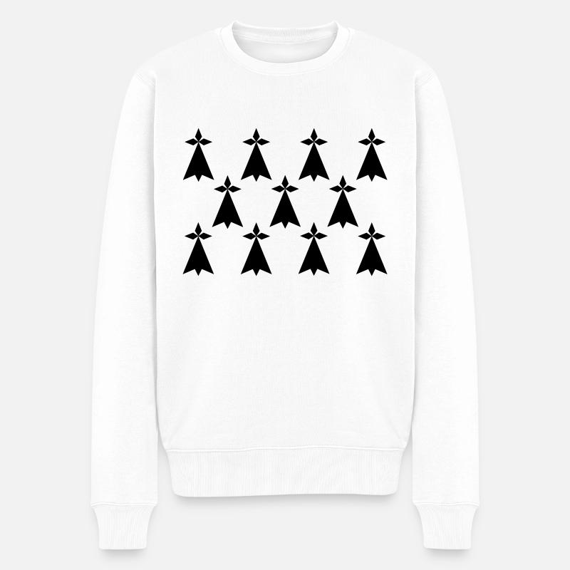 Bretagne - Flag - Pull Premium bio Homme - blanc