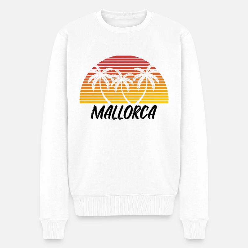 Mallorca - Männer Premium Bio Pullover - Weiß