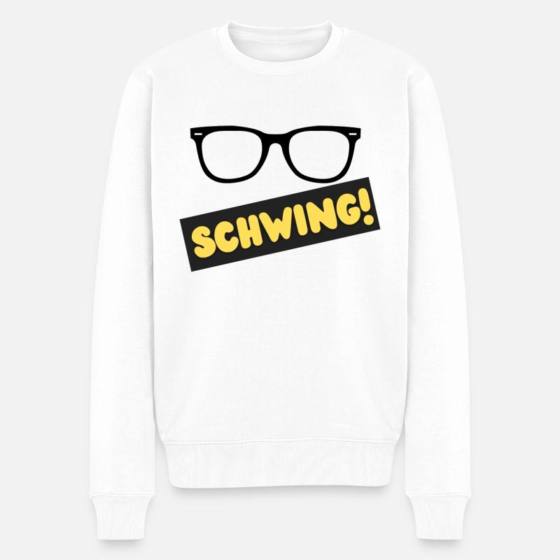 SCHWING - Pull Premium bio Homme - blanc