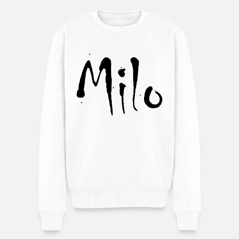 milo - Männer Premium Bio Pullover - Weiß