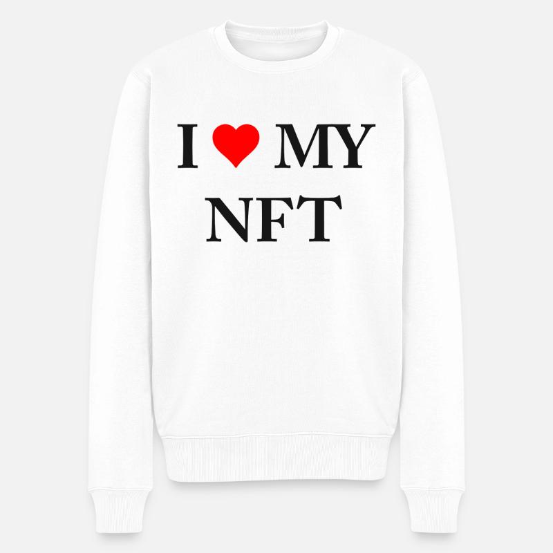 NFT 5 - Männer Premium Bio Pullover - Weiß