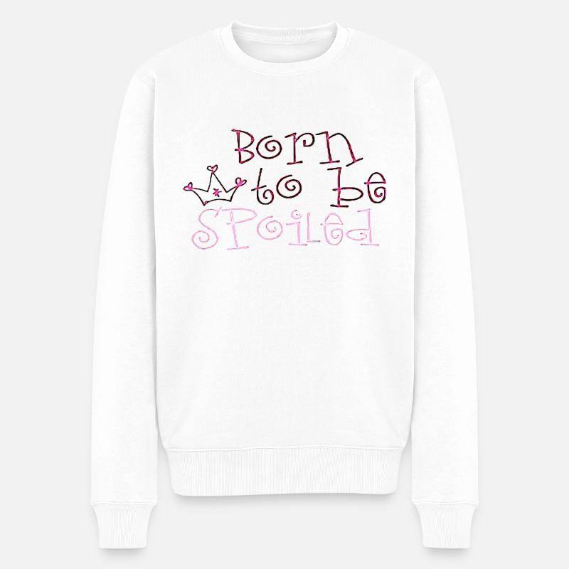 NÉ POUR ÊTRE GÂTÉ - Pull Premium bio Homme - blanc
