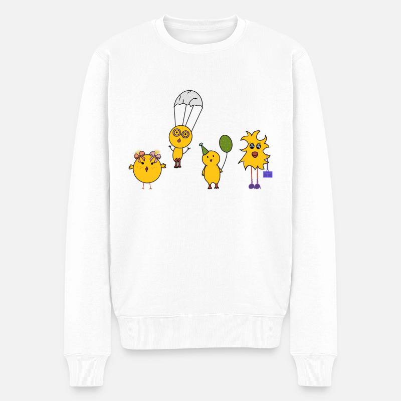 Poussins de Pâques - Pull Premium bio Homme - blanc