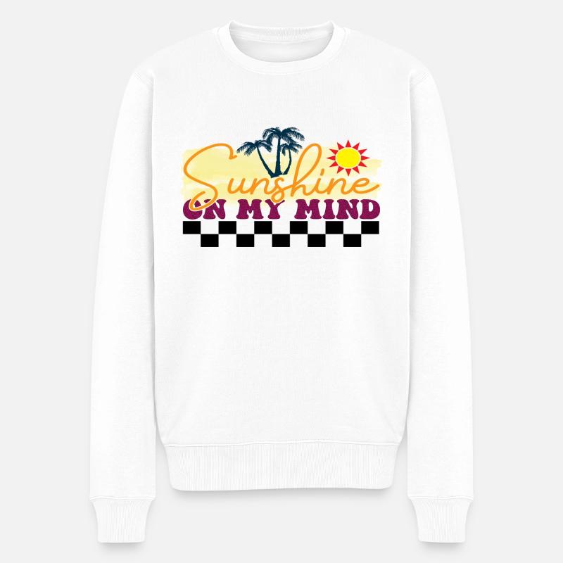 Du soleil dans mon - Pull Premium bio Homme - blanc