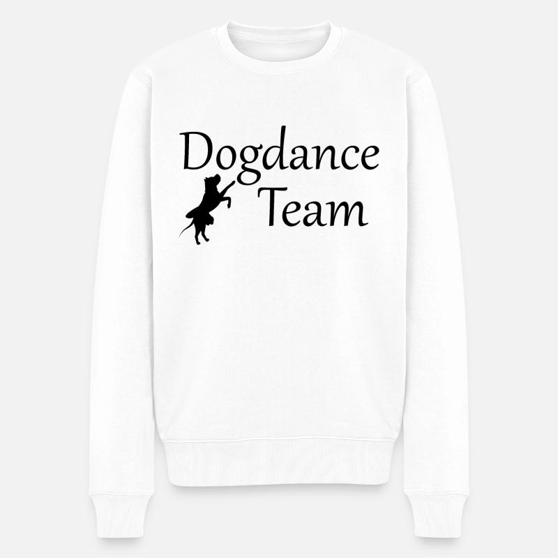 Dancing Dance Music - Männer Premium Bio Pullover - Weiß