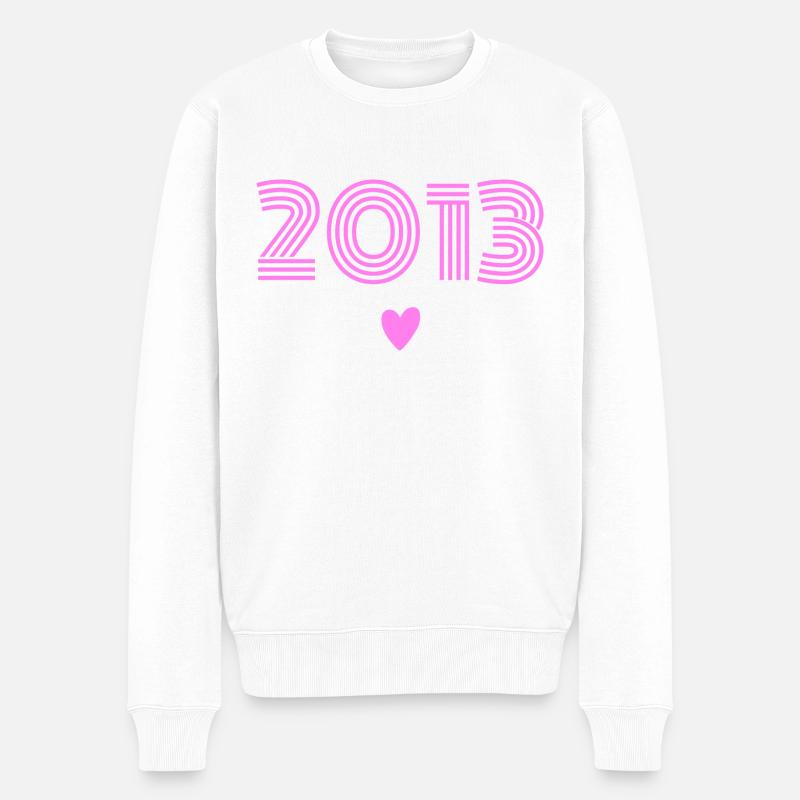 Née en 2013 fille - Pull Premium bio Homme - blanc