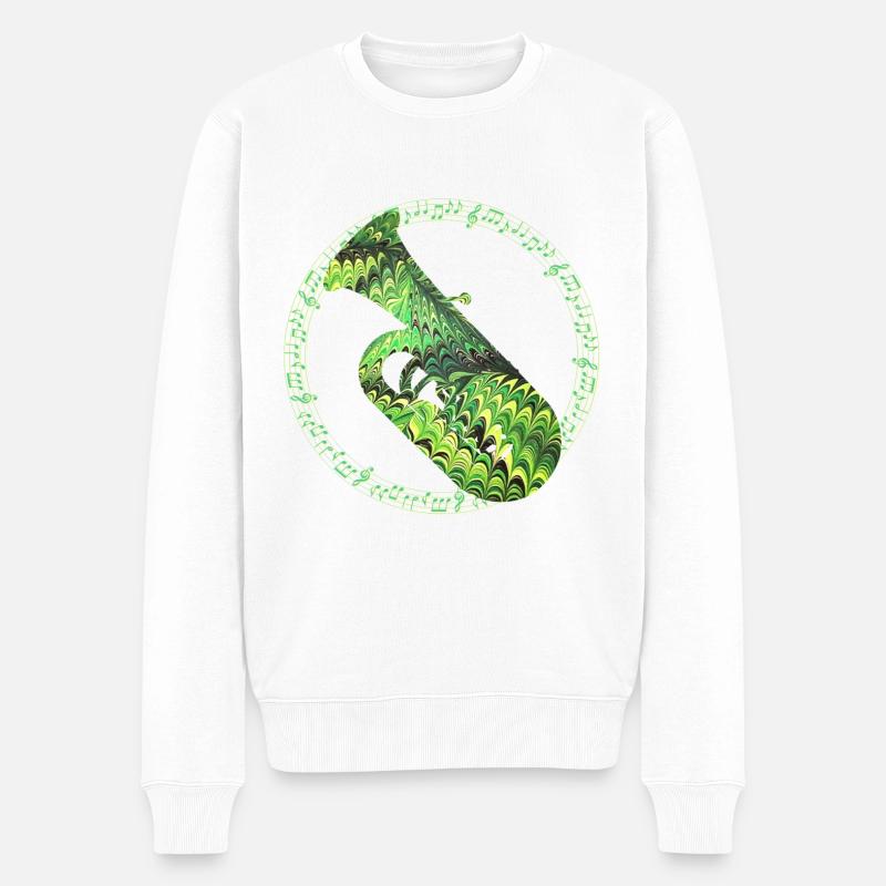 tuba e 35 - Männer Premium Bio Pullover - Weiß