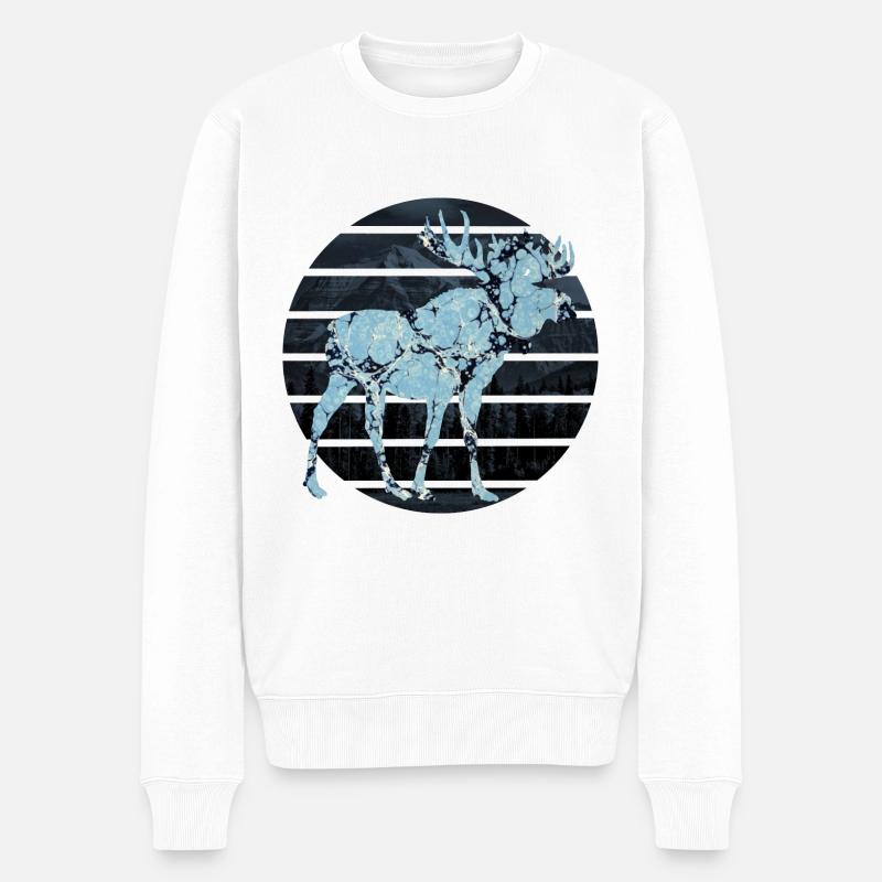 Elch E 55 - Pull Premium bio Homme - blanc