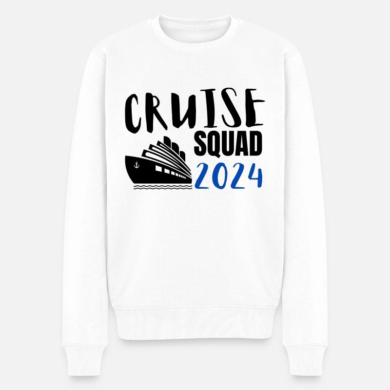 Cruise Squad 2024 - Kreuzfahrt 2024 Reisegruppe - Männer Premium Bio Pullover - Weiß