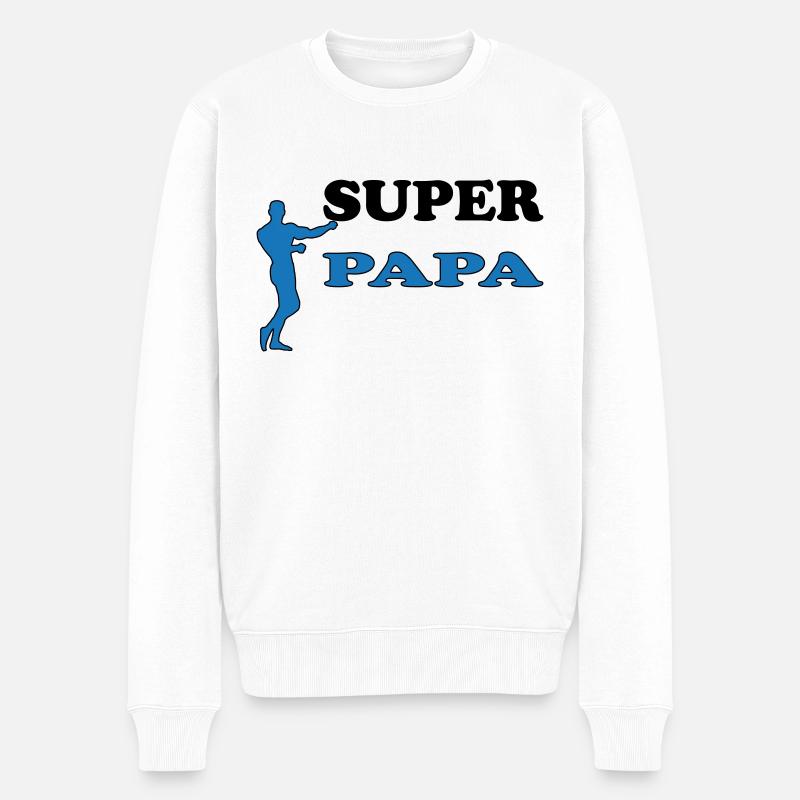 PAPA - Pull Premium bio Homme - blanc