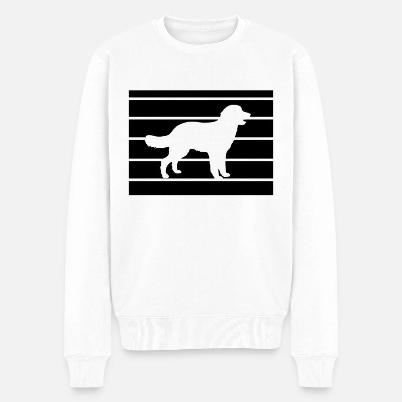 chien - Pull Premium bio Homme - blanc