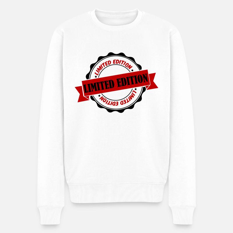 limited edition 02 2 - Männer Premium Bio Pullover - Weiß
