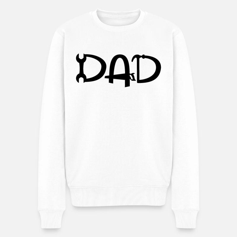 Dad Tools - Pull Premium bio Homme - blanc