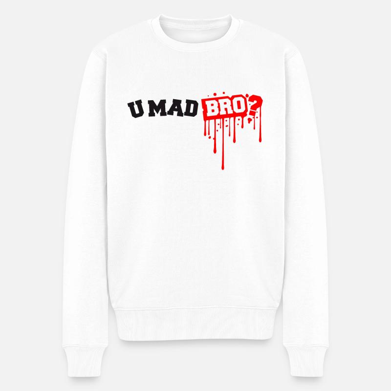 Gamer - Männer Premium Bio Pullover - Weiß