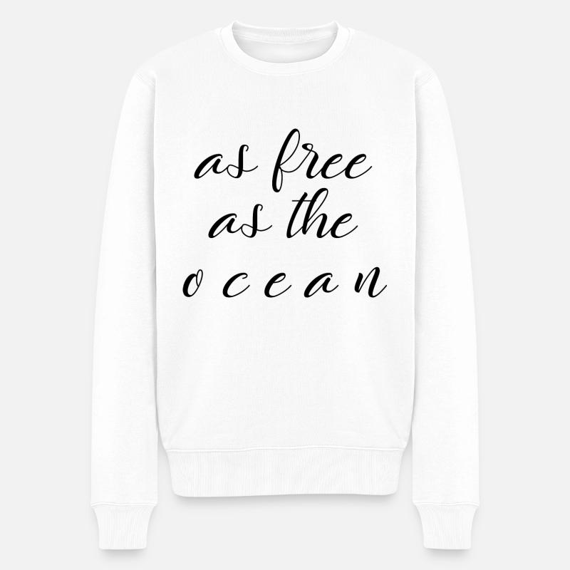 Mer - Pull Premium bio Homme - blanc