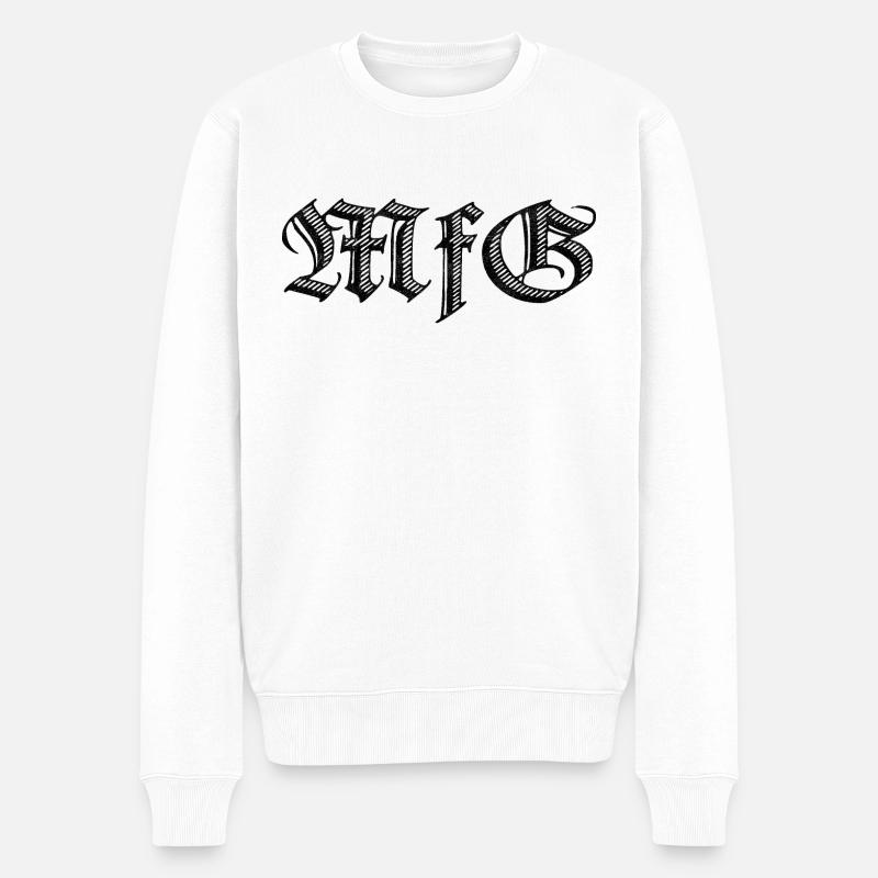 Mit freundlichen Grüßen - Männer Premium Bio Pullover - Weiß