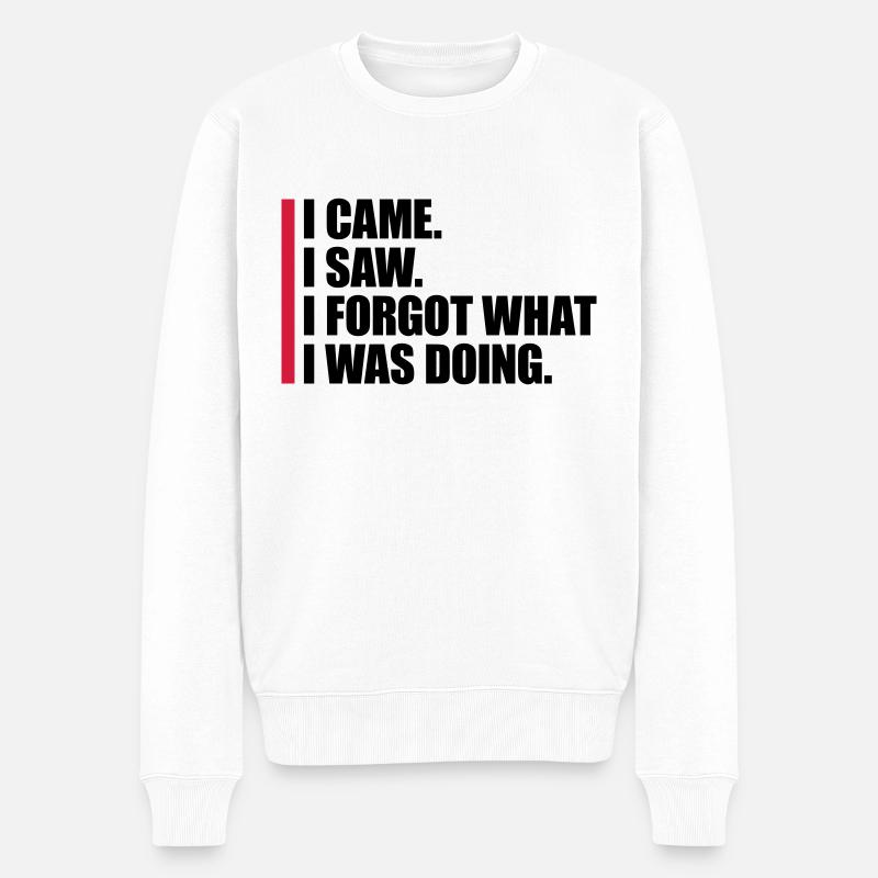 Je suis venu voir oublier - Pull Premium bio Homme - blanc