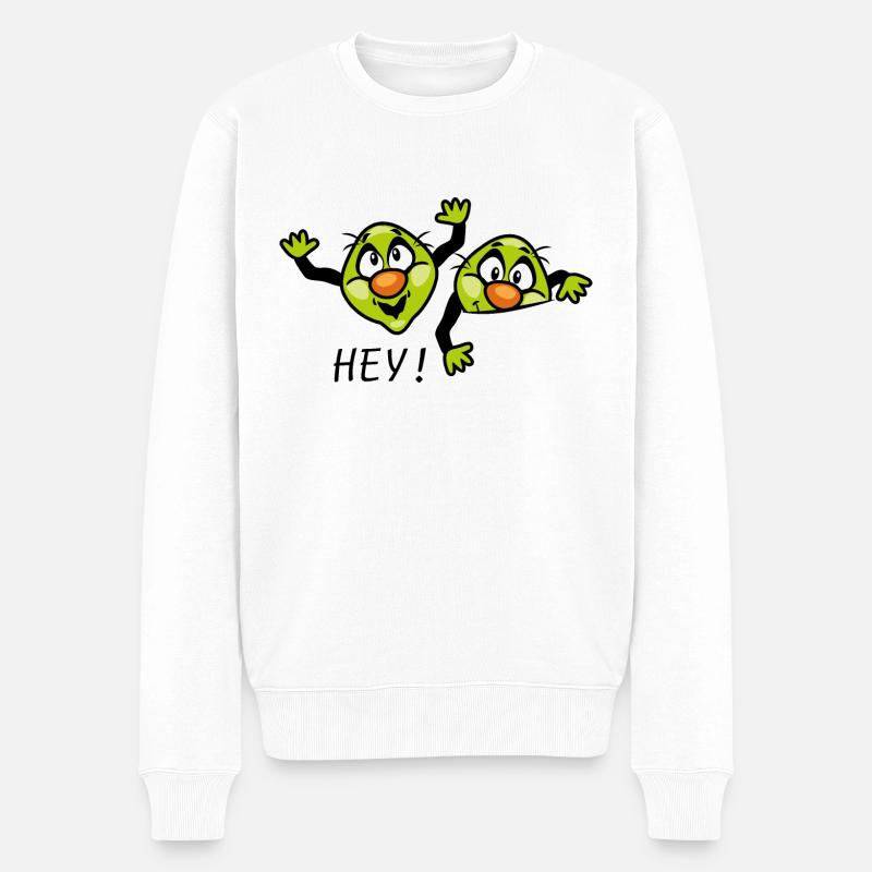 Hallöchen - Männer Premium Bio Pullover - Weiß
