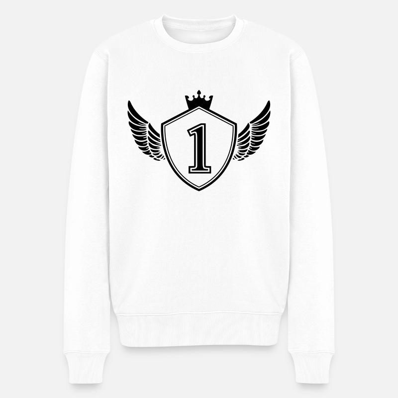 Armoiries 1 - Pull Premium bio Homme - blanc