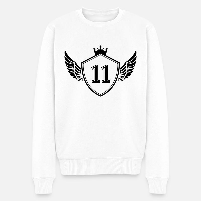 Armoiries 11 - Pull Premium bio Homme - blanc