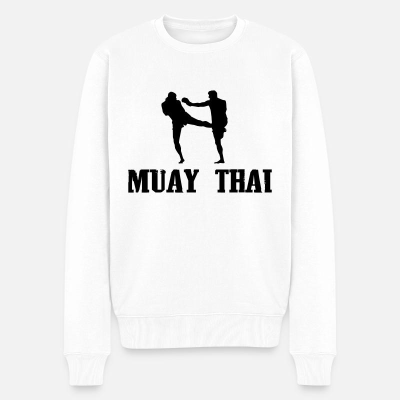 Muay Thaï - Pull Premium bio Homme - blanc