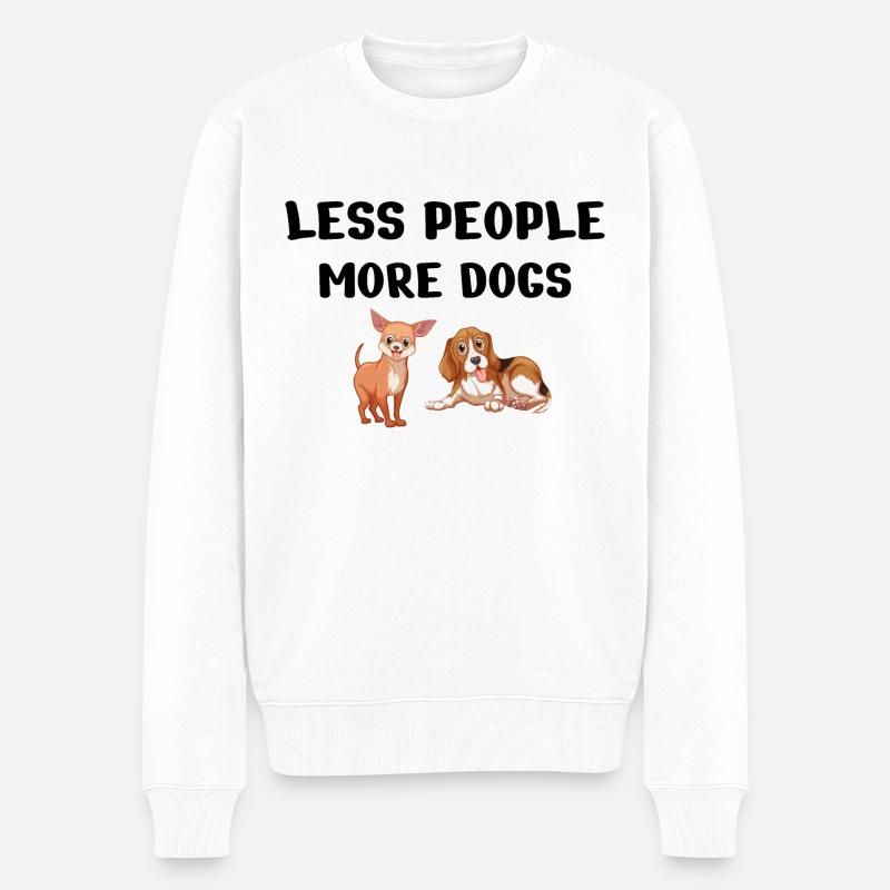Hund Chien - Pull Premium bio Homme - blanc