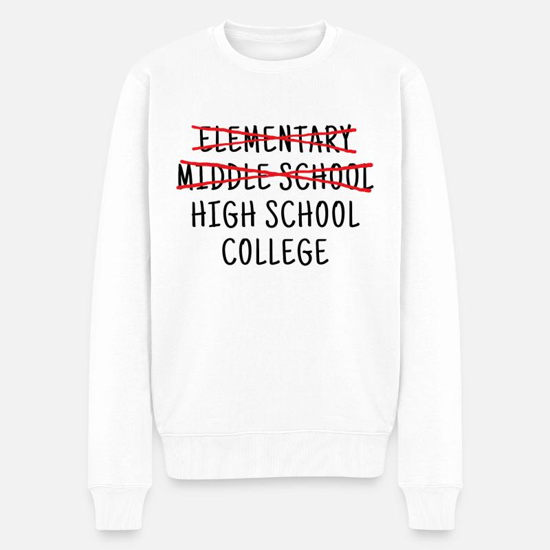 Collège élémentaire collège - Pull Premium bio Homme - blanc