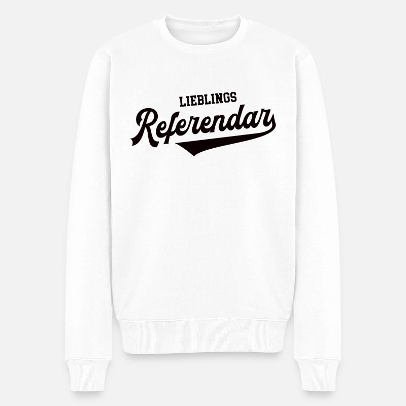 Lieblings Referendar Lehrerausbildung Lehramt - Männer Premium Bio Pullover - Weiß