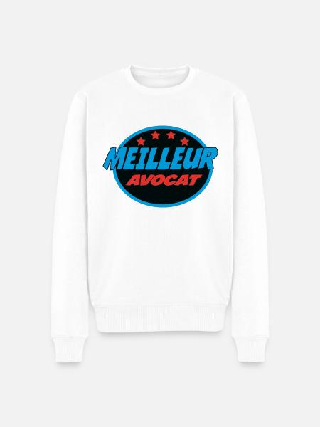MEILLEUR AVOCAT - Pull Premium bio Homme - blanc