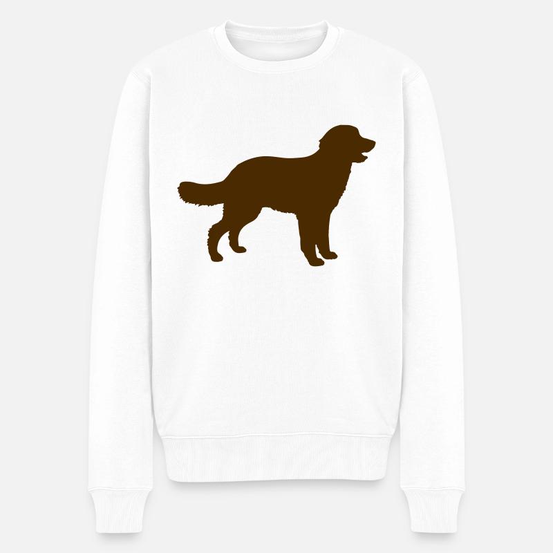 chien - Pull Premium bio Homme - blanc
