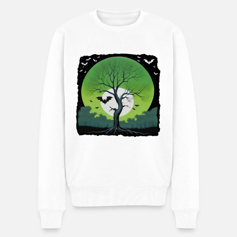 TheTree II - Männer Premium Bio Pullover - Weiß