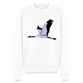 Crane - Men's Premium Organic Jumper - white - Front - Thijin (182cm)