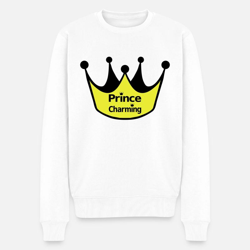 Prince Charming - Pull Premium bio Homme - blanc